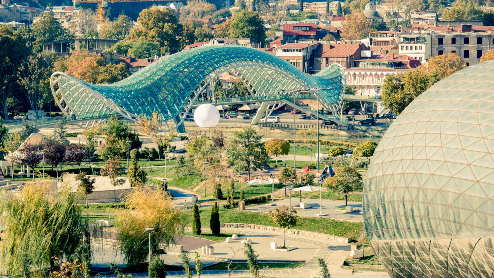 Peace Bridge and Rike Park